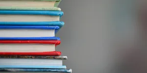 Schulbücher in Nahaufnahme